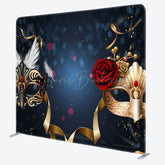 Lofaris Masquerade Dance Bokeh Color Square Tension Backdrop